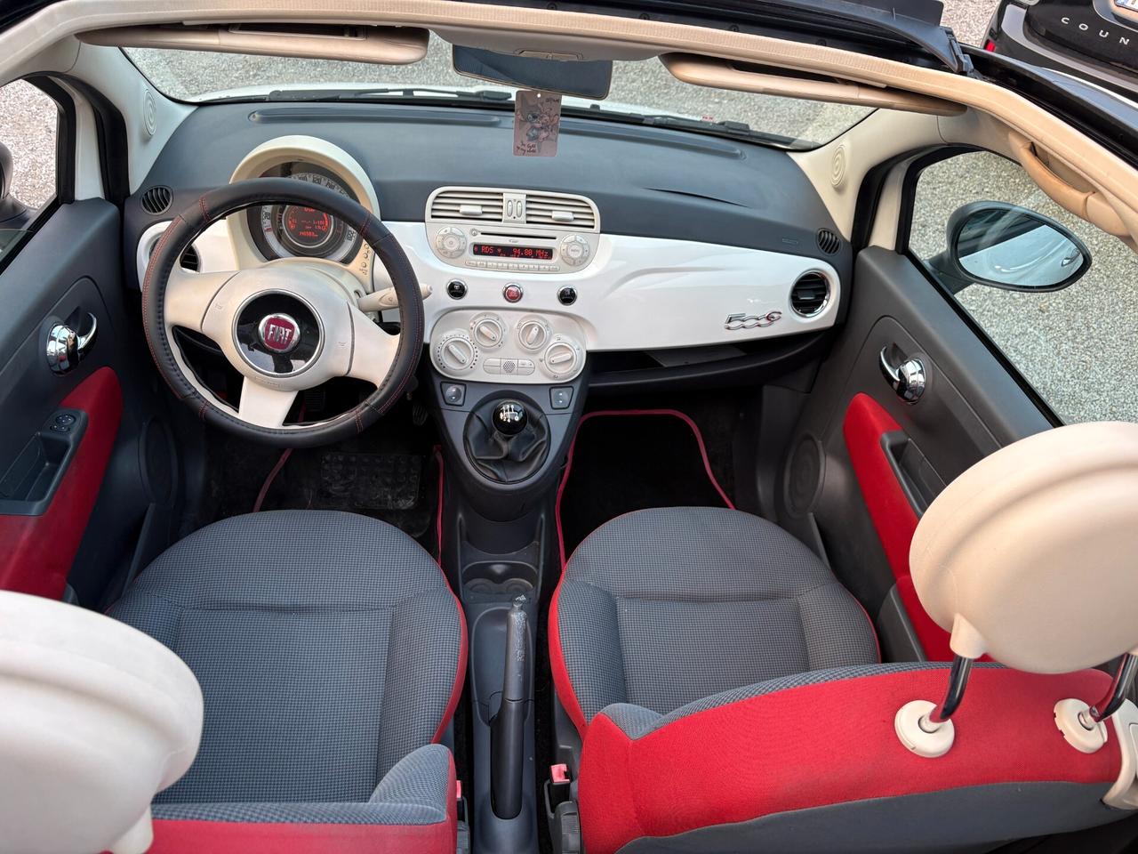Fiat 500 Cabrio 1.2 Benzina -Unico proprietario