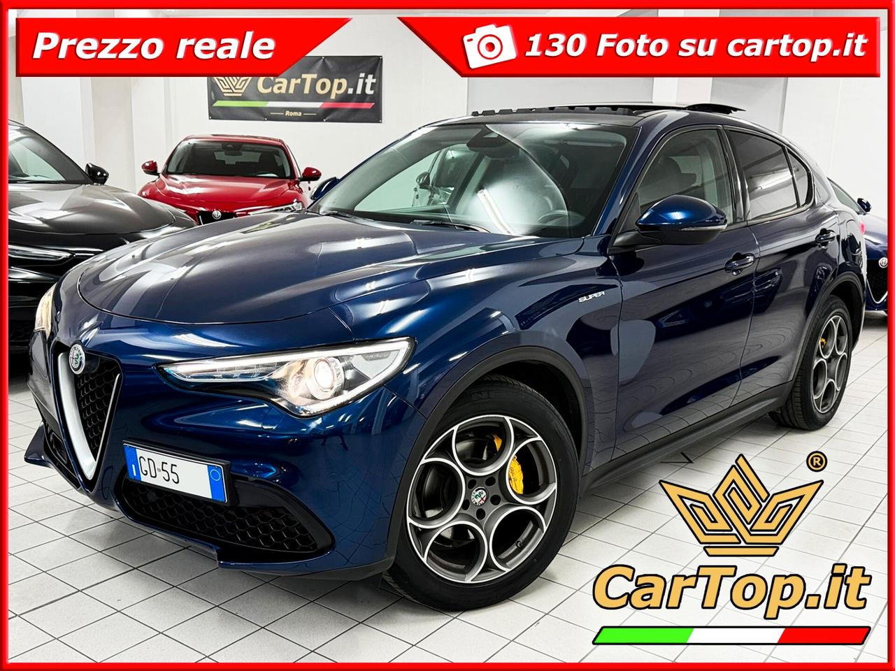 Alfa Romeo Stelvio 2.2 TD 160 CV EXECUTIVE TETTO PELLE 19" RETROCAMERA