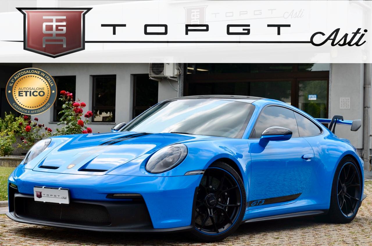PORSCHE 992 911 COUPE 4.0 GT3 510cv PDK, SERVICE PORSCHE, CARBOCERAMICA, CLUBSPORT, MATRIX, LIFTING SYSTEM, SCARICO, HI-FI BOSE, PERMUTE