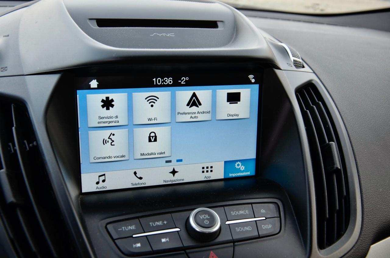 FORD KUGA 1.5 TDCI PLUS 120cv, UFF ITALIANA, EURO 6B, NAVI, APPLE ANDROID, PERMUTE