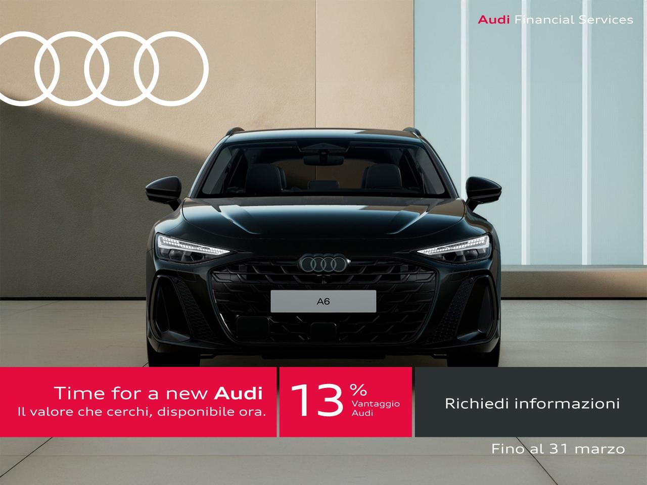 Audi A6 avant 2.0 tdi mhev + s line edition quattro 204cv s-tronic