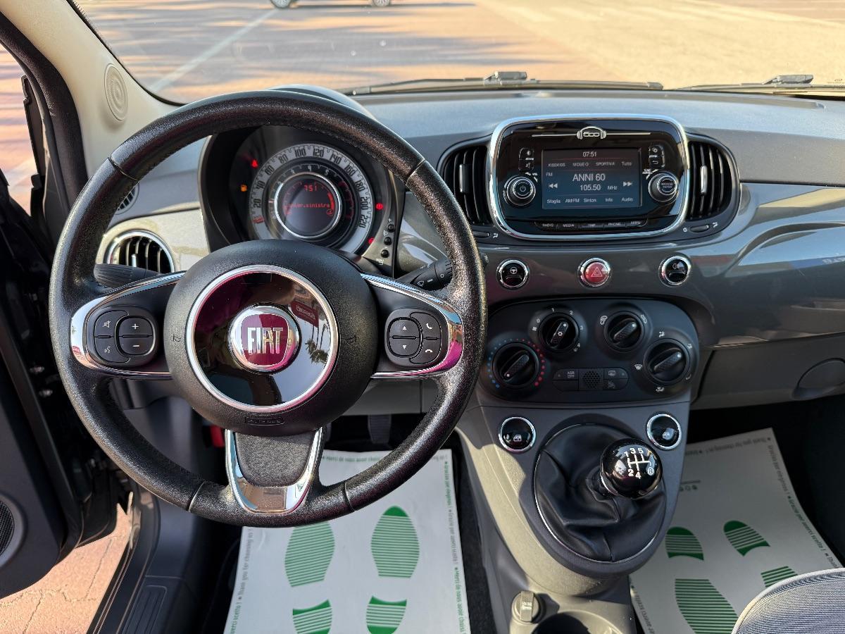 FIAT - 500 - 1.2 Lounge Restyling Tetto Panoramico;
