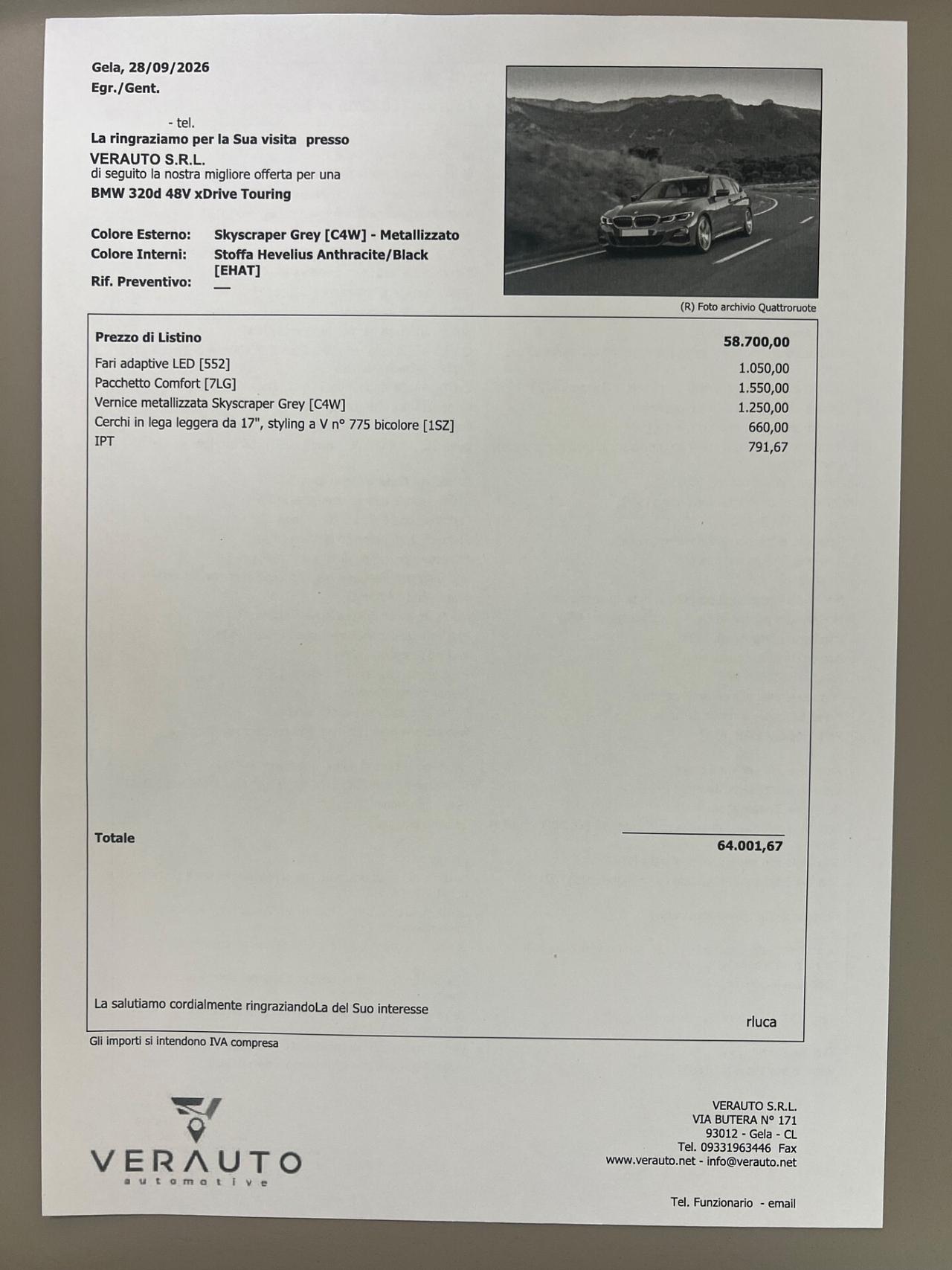 Bmw 320d 48V xDrive Touring - SUPER OFFERTA T-STOCK