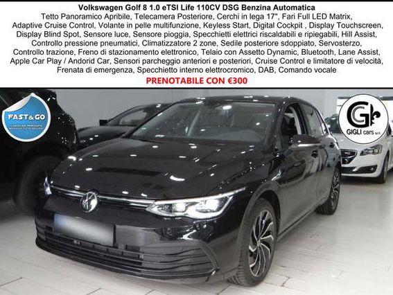Volkswagen Golf Life eTSI MhEV 110CV Tetto Matrix ACC Camera C.17
