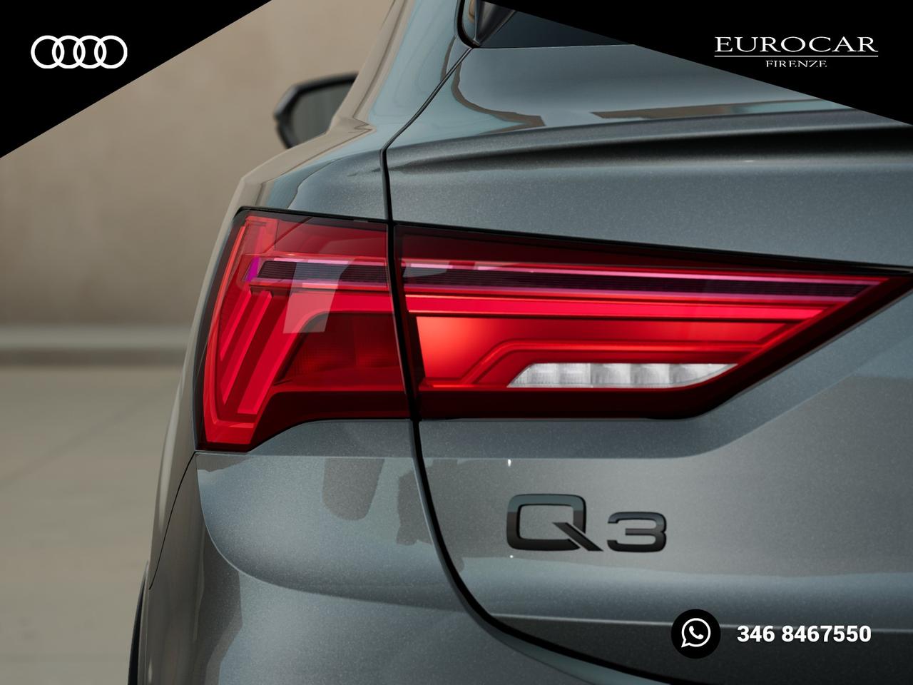 Audi Q3 sportback 40 2.0 tfsi identity black quattro s-tronic