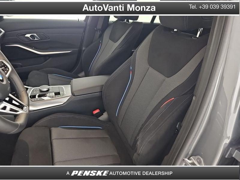 BMW Serie 3 318d Touring mhev 48V MSport auto con gancio traino