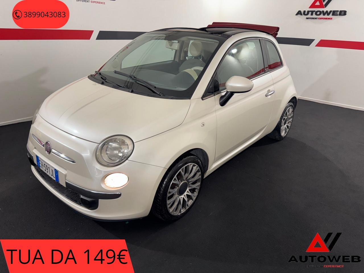 Fiat 500 Cabrio Turbo Rock * REGALO SPECIALE DA AUTOWEB *