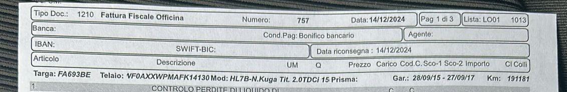 Kuga 2.0 TDCI 150 CV 4WD Titanium unico prop.