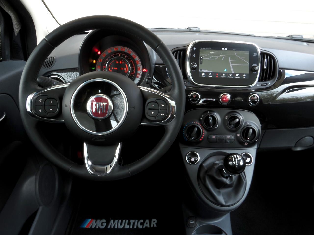 Fiat 500 1.2 Lounge 69cv. navi/sensori parcheggio/tetto pan