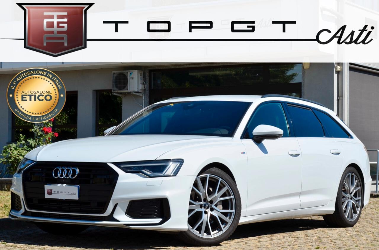 AUDI A6 AVANT 45 3.0 TDI MHEV S-LINE INT+EXT QUATTRO 231cv TIPTRONIC, SERVICE AUDI, EURO 6D, BLACK PACK, MATRIX, BANG & OLUFSEN, GANCIO TRAINO, PERMUTE