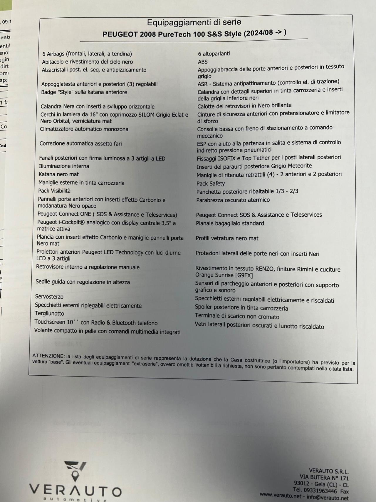 Peugeot 2008 1.2 Style offerta T-Stock prezzo imperdibile