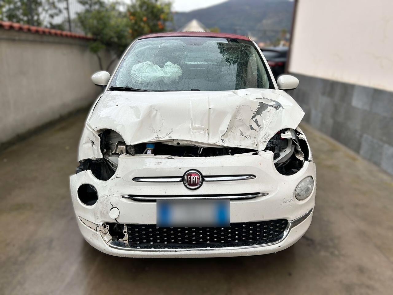 Fiat 500C Cabrio 1.2 Benzina - 2017 Incidentata
