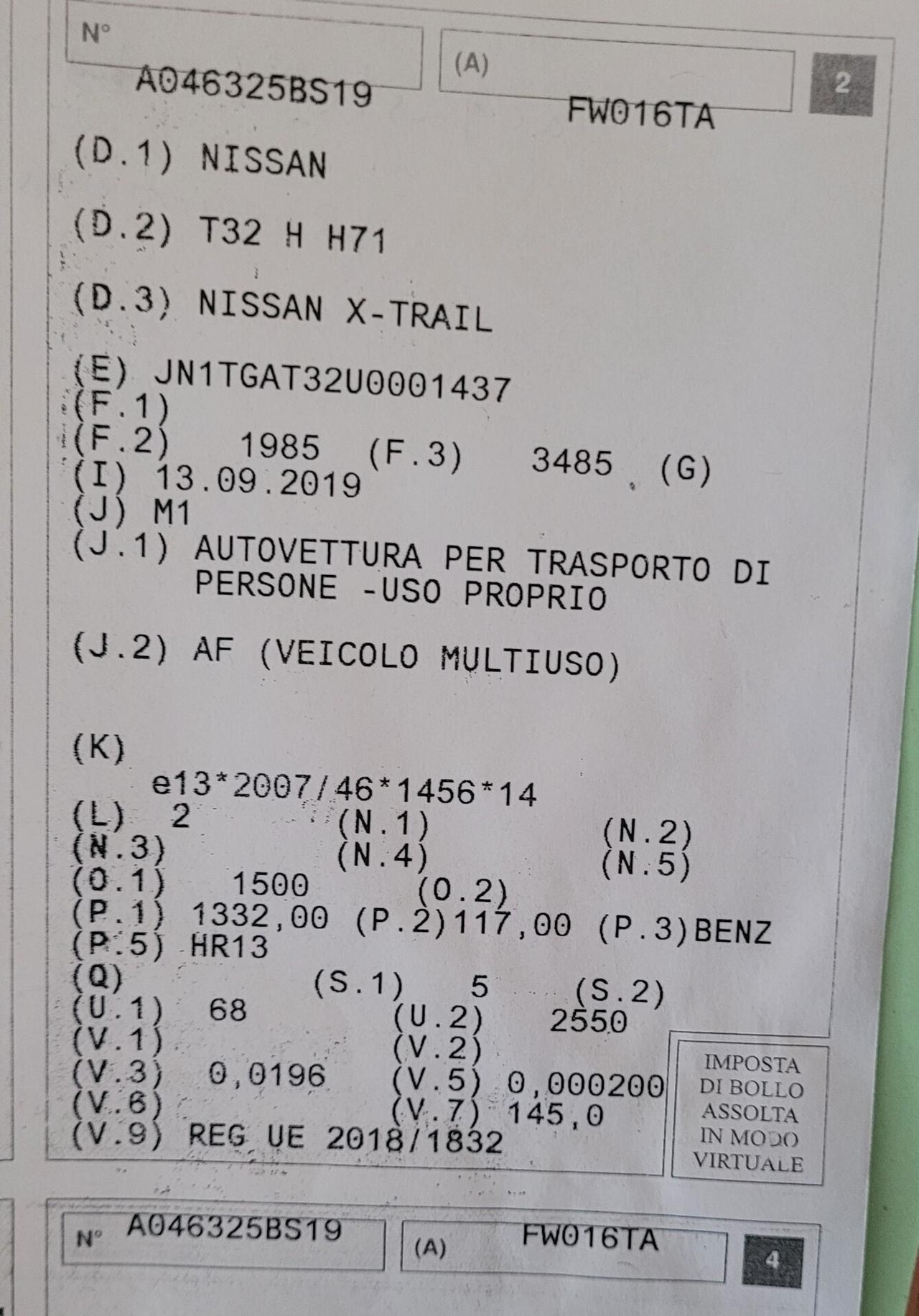 Nissan X-Trail DIG-T 2WD DCT N-Connecta