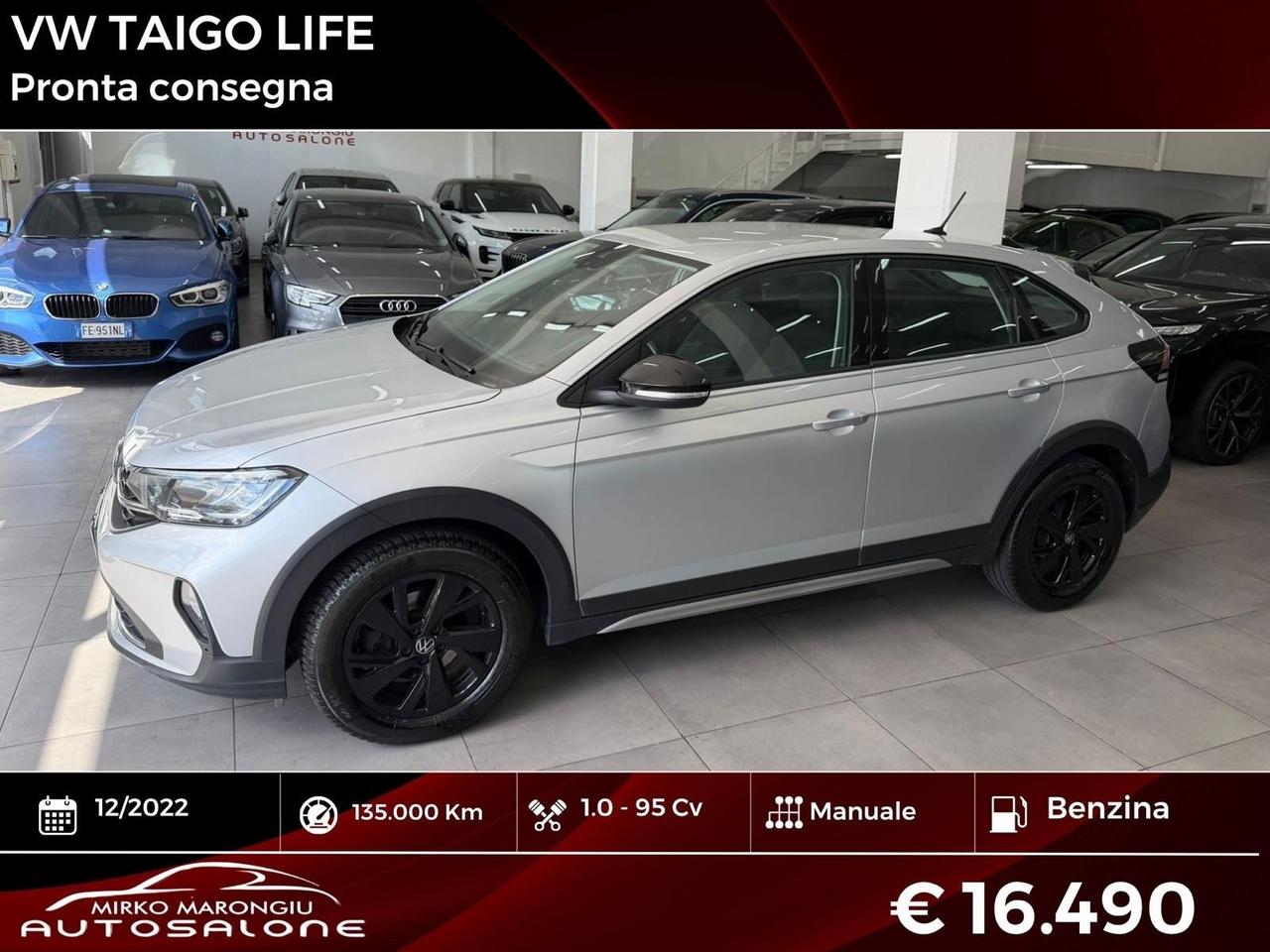 VW Taigo 1.0 TSI 95 CV Life FINANZIABILE