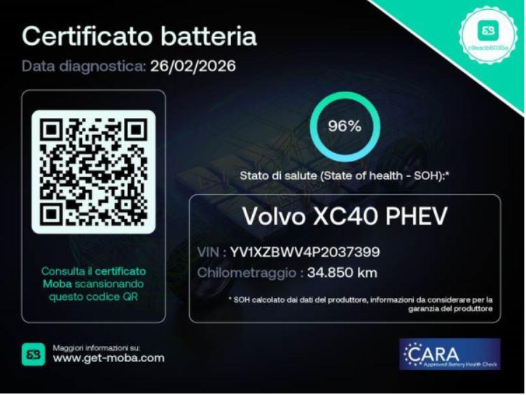 VOLVO Xc40 T4 Recharge Plug-In Hybrid Automatico Essential