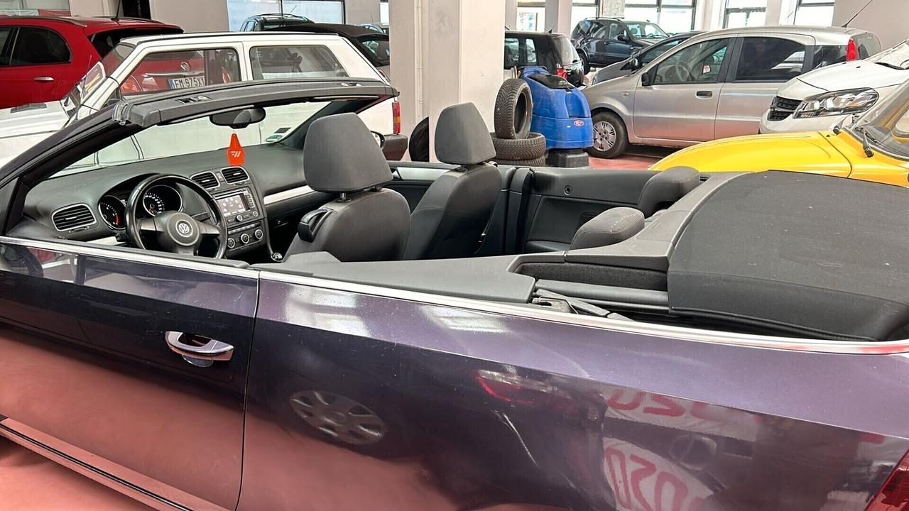 VOLKSWAGEN GOLF6 CABRIO CAPOTTA ELETTRICA Diesel 2.0 CV 140 Km 168.487 garanzia 12 mesi