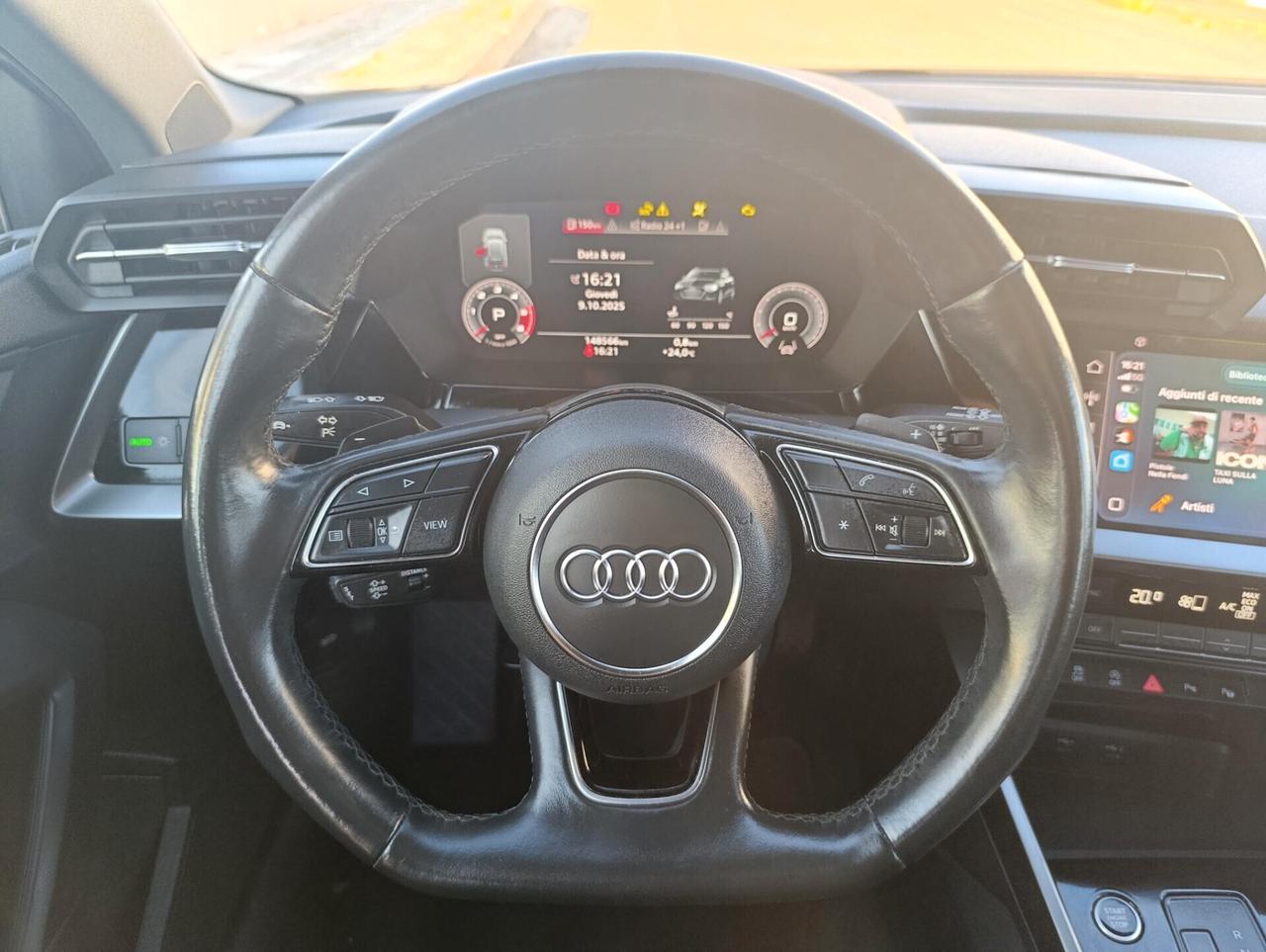 AUDI A3 35 2.0 TDI 150cv 11/2020 COCKPIT/LED/SENSORI ANT/POST