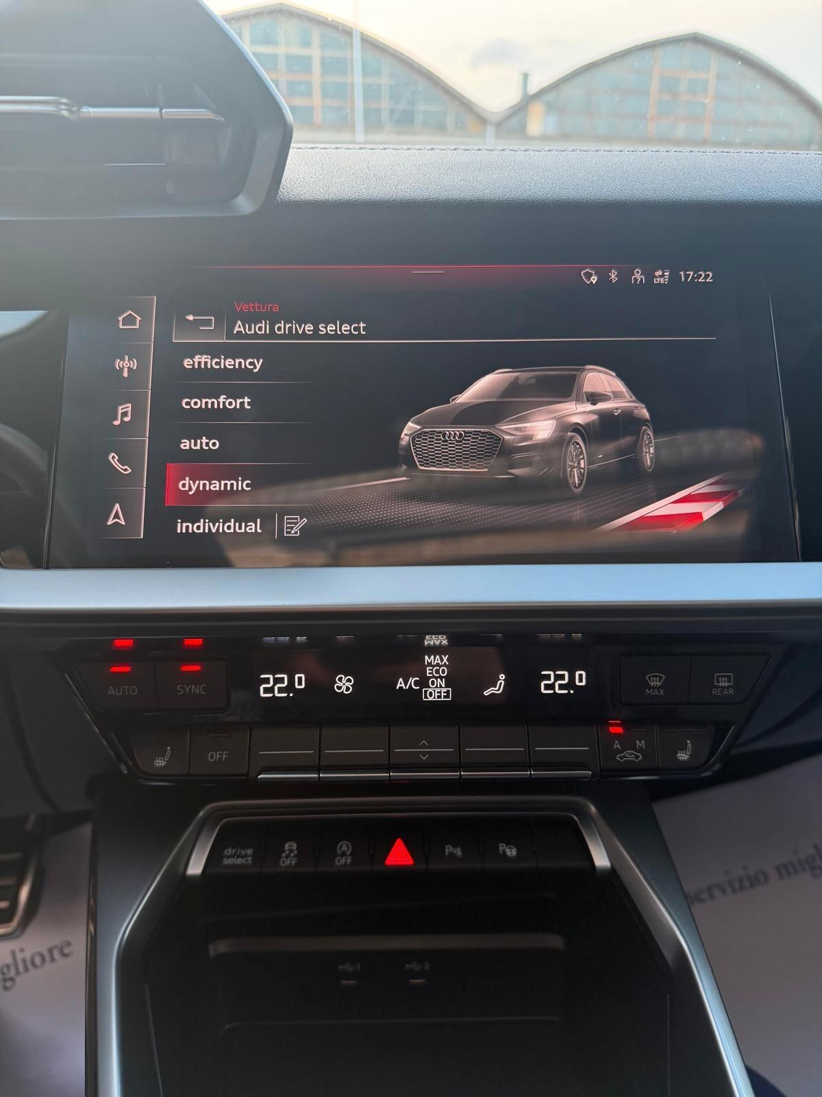 Audi A3 SPB 35 TDI S tronic line edition TETTO APRIBILE INTERNI PELLE E ALCANTARA S-LINE