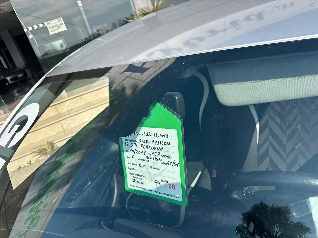 Lancia Ypsilon 1.2 GPL 69 CV 5 porte Platinum NEOPATENTATI