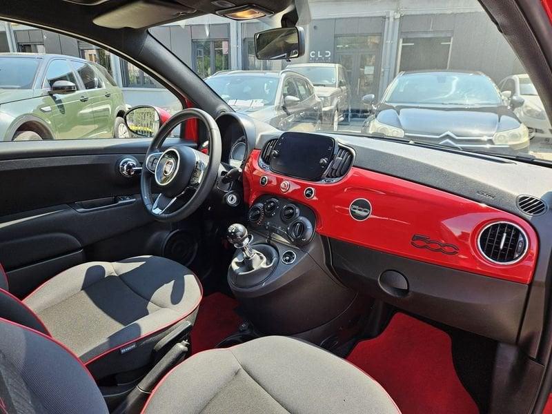 FIAT 500 Hybrid 1.0 70cv Ibrido Red