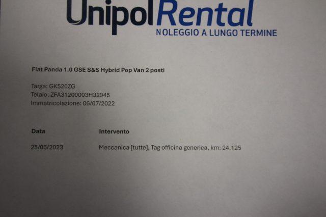 FIAT Panda 1.0 GSE S&S Hybrid Pop Van 2 posti + IVA