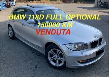 Bmw 118 120d cat 5 porte Futura DPF