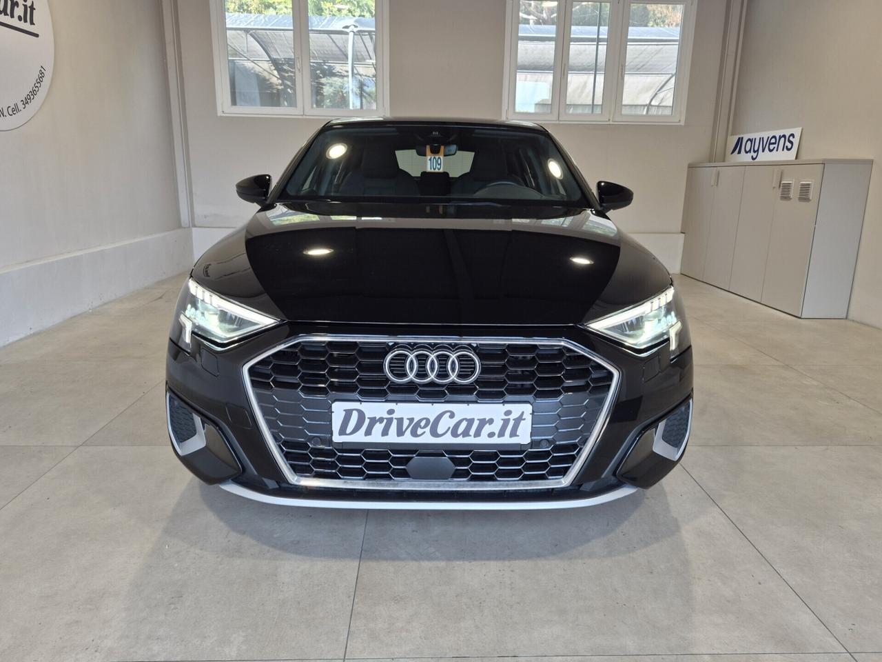 Audi A3 SPB 35 1.5 TFSI MHEV S-TRONIC LED APPLE CAR PLAY/ANDROID AUTO ACC RICARICA WIRELESS SEDILI SPORTIVI RISCALDABILI
