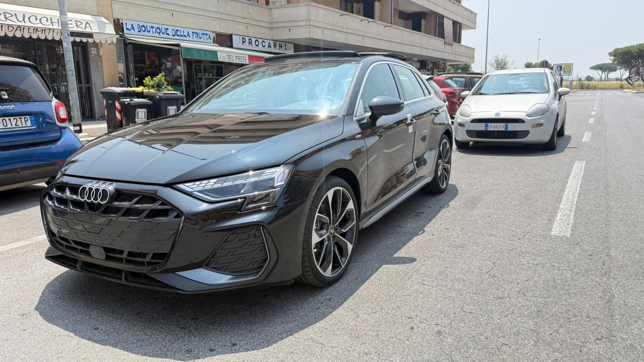 Audi A3 SPB 35 TDI S tronic S line edition LED NAVI COCKPIT KAMERA 360 TETTO APRIBILE PACCHETTO LUCI AMBIENT