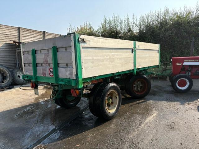 Rimorchio agricolo Viberti 450 cm x 250 sponde e prolunghe paglia