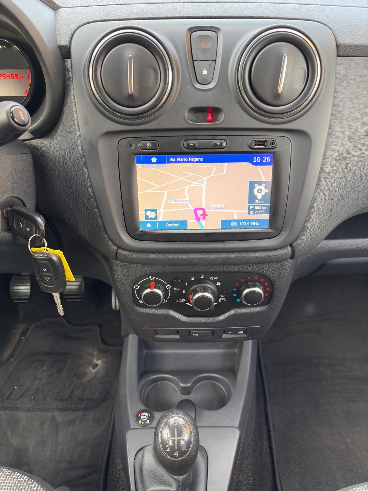 Dacia Lodgy 1.6 GPL 100CV con navigatore