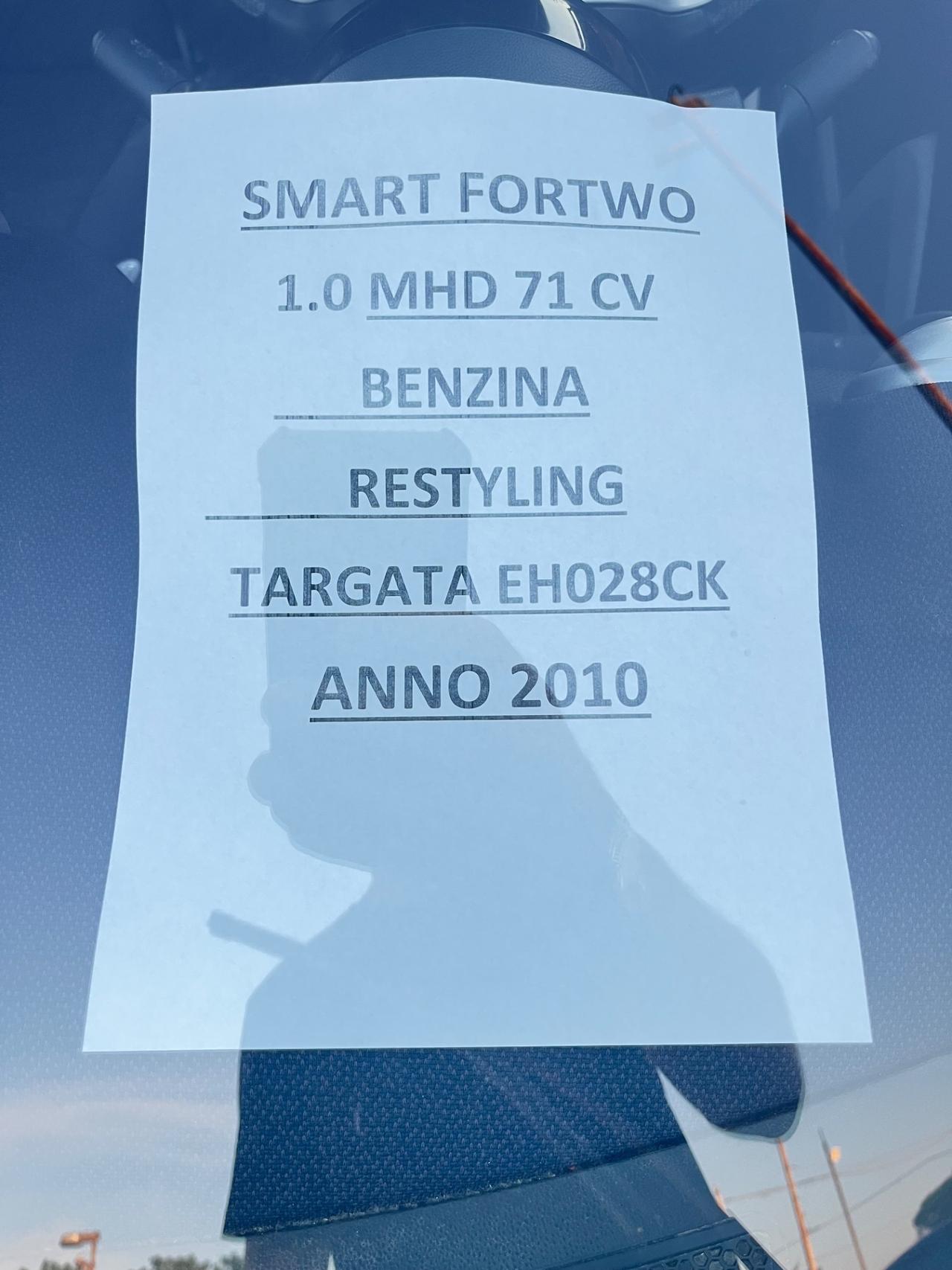 Smart ForTwo 1.0 mhd 71 cv passion automatica