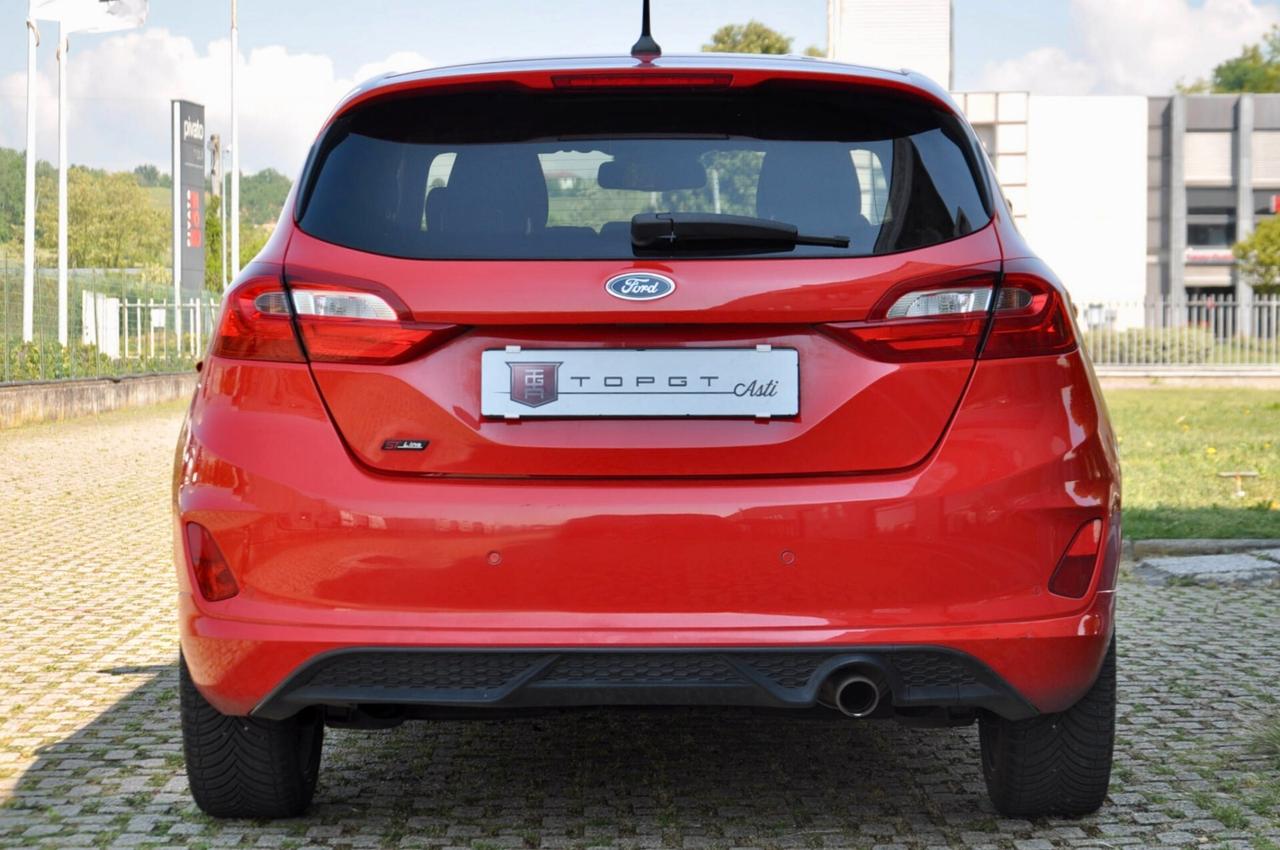 FORD FIESTA 5p 1.0 ECOBOOST ST-LINE 100cv, UNICOPROPRIETARIO, SERVICE FORD, EURO 6D, APPLE ANDROID, 17", PERMUTE