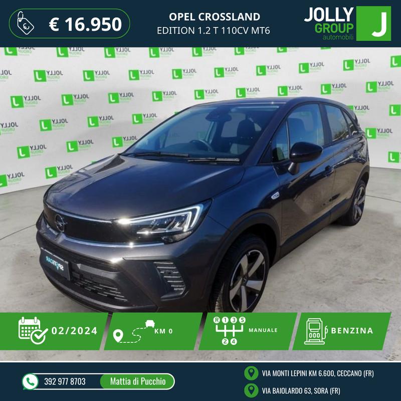 Opel Crossland Edition 1.2 T 110cv MT6 VETTURA NOLEGGIO