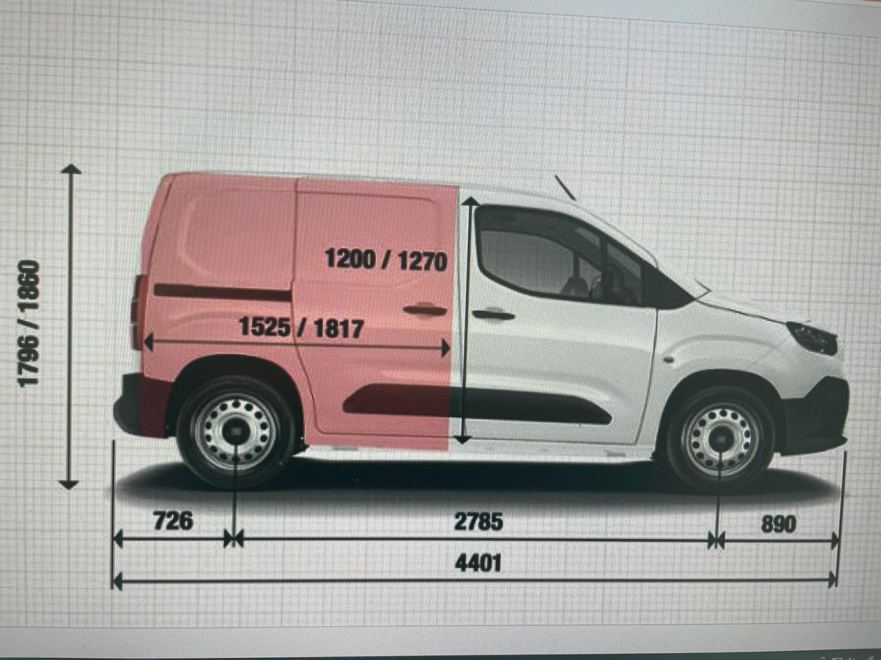 Fiat Doblo 1.5 BlueHdi 100CV PC-TN CH1 Van NUOVO/Km 0