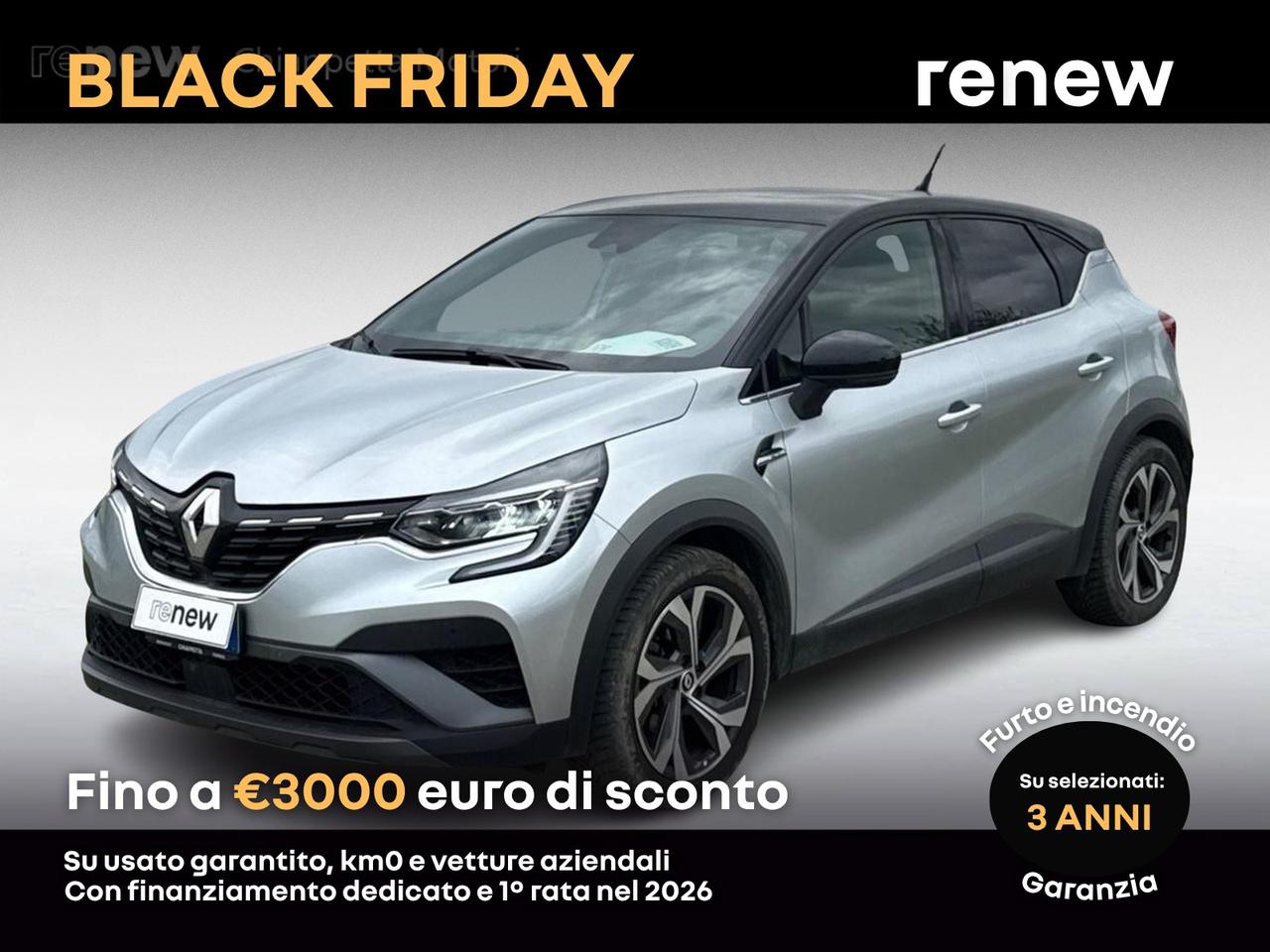 Renault Captur 1.6 e-tech hybrid rs line 145cv auto