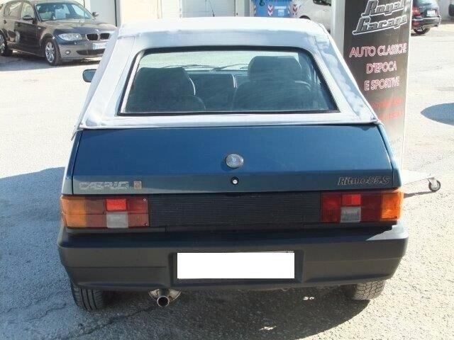 FIAT BERTONE RITMO CABRIOLET 85s PALINURO - SERVICE BOOK -
