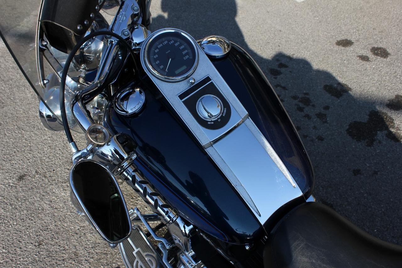 Harley-davidson FLSTC Heritage Softail Classic BAULE IN CUOIO, BORSE LATERALI