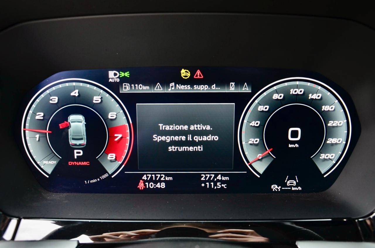 AUDI S3 SEDAN 2.0 TFSI SPORT ATTITUDE QUATTRO 310cv S-TRONIC, IVA SUL 100%, TETTO, SCARICO MILLTEK, BANG&OLUFSEN, TOTAL BLACK, 20″, PERMUTE
