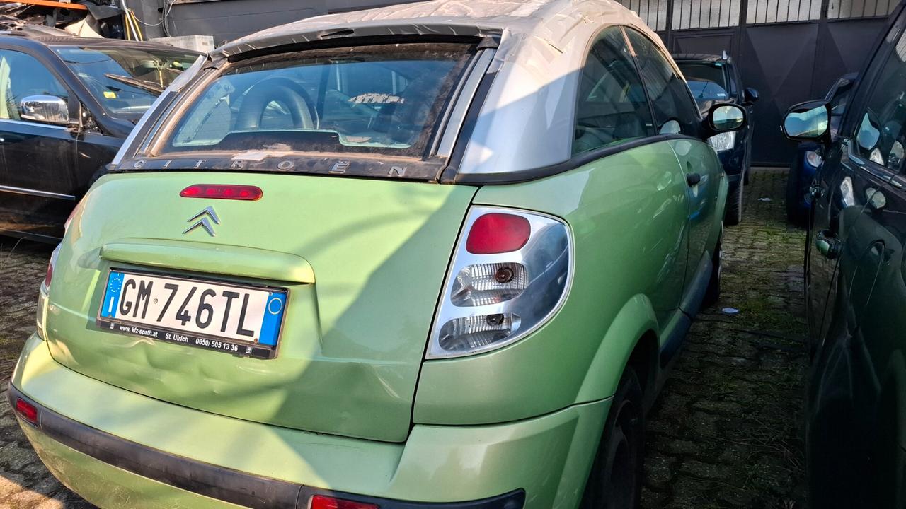 Citroen C3 Pluriel 1.4 benzina, tetto non va
