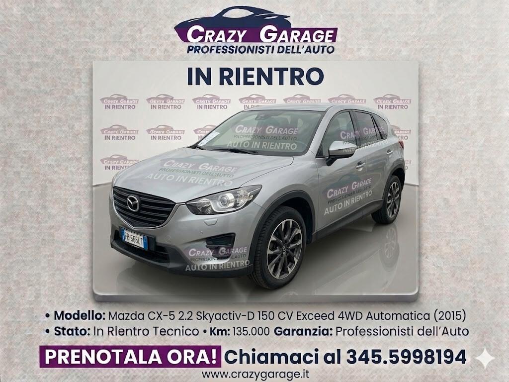Mazda CX-5 2.2L Skyactiv-D 150CV 4WD Exceed Automatica