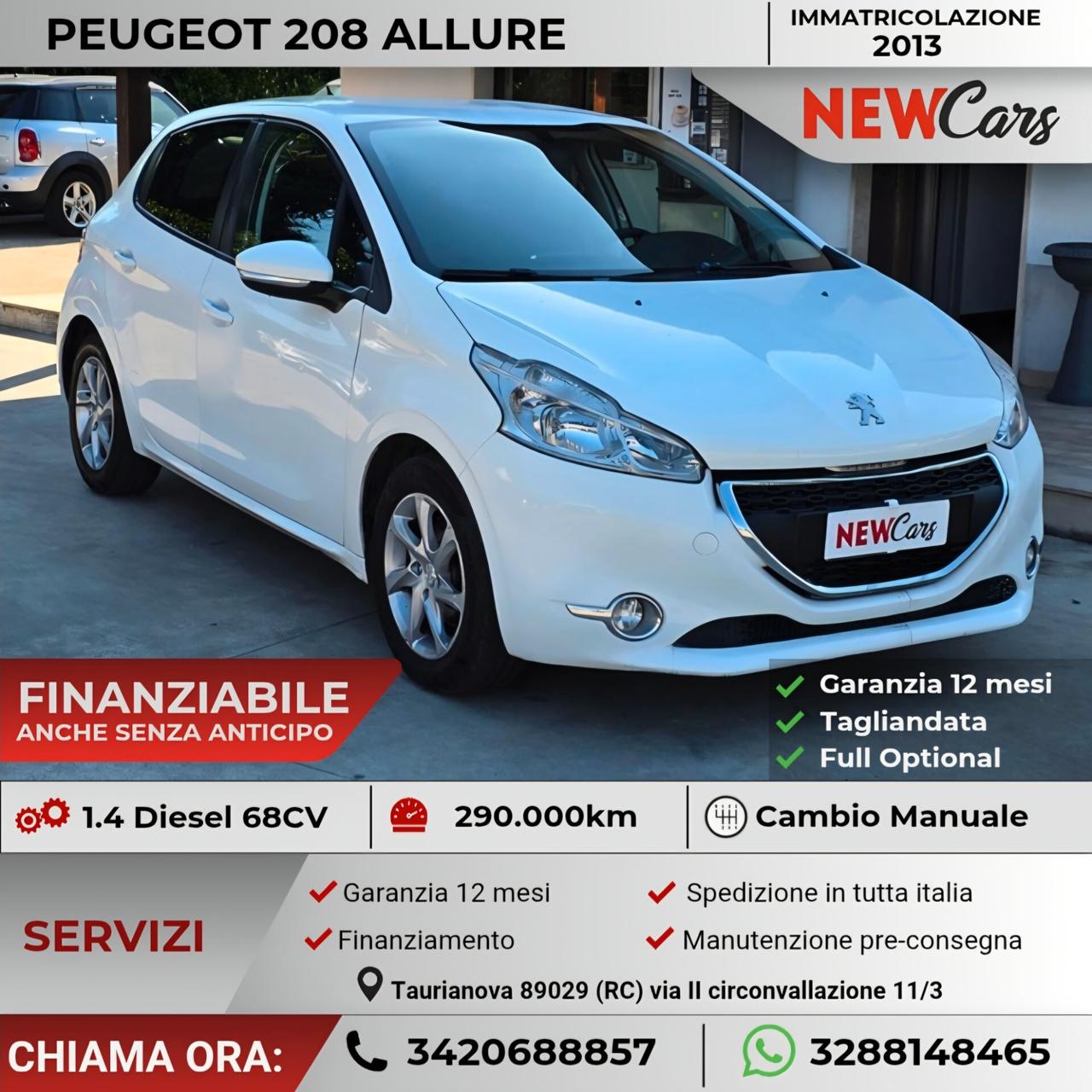 Peugeot 208 1.4 HDi 68 CV 5 porte Allure