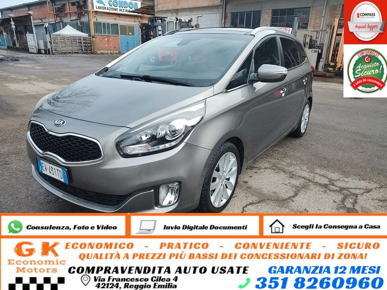 Kia Carens 1.7 CRDi 115 CV Cool, TETTO PANORAMICO APRIBILE, OK NEOPATENTATI, GARANZIA L.12 MESI