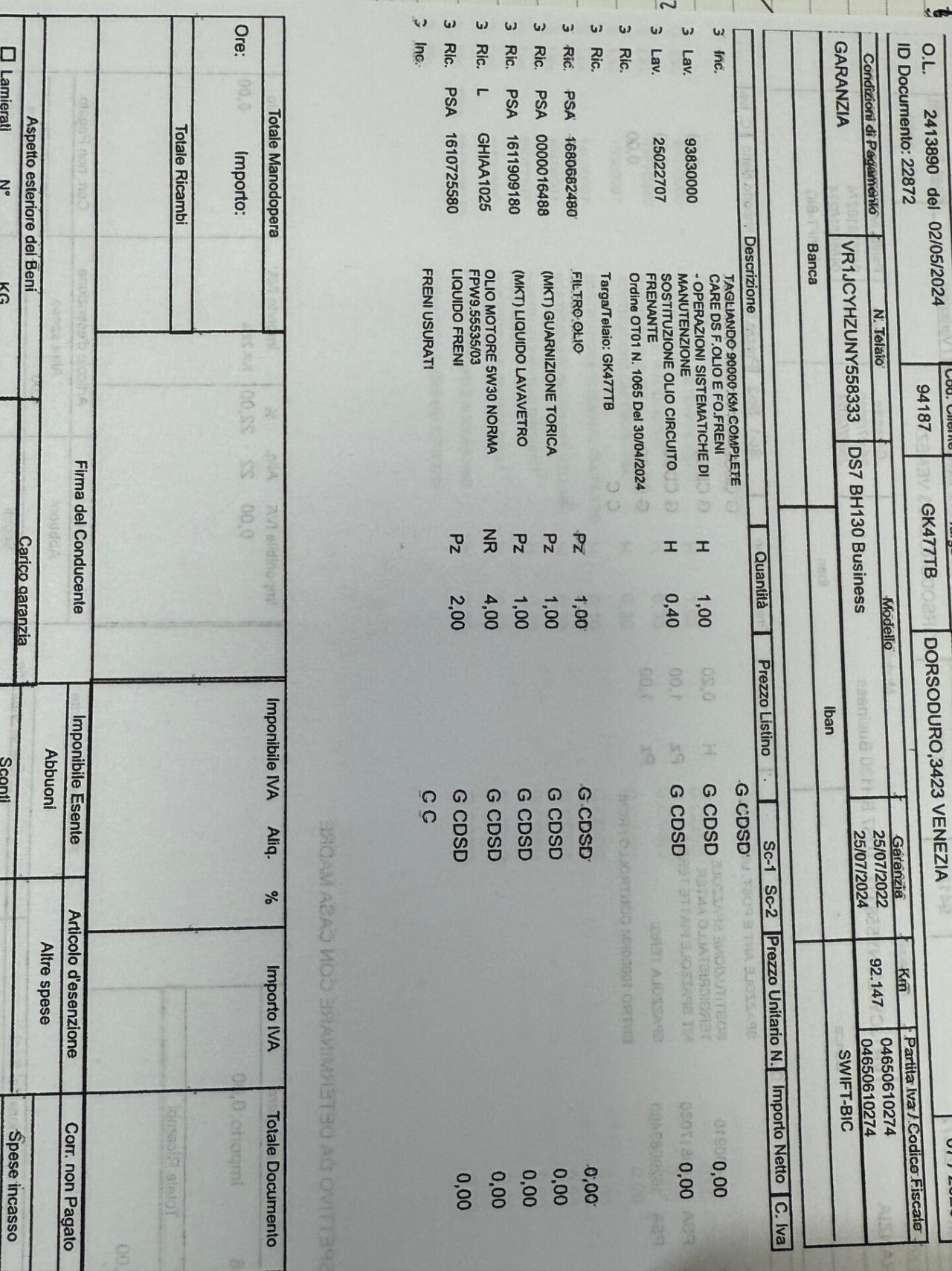 Ds 7 Crossback Autocarro 5 posti aut. Performance Line