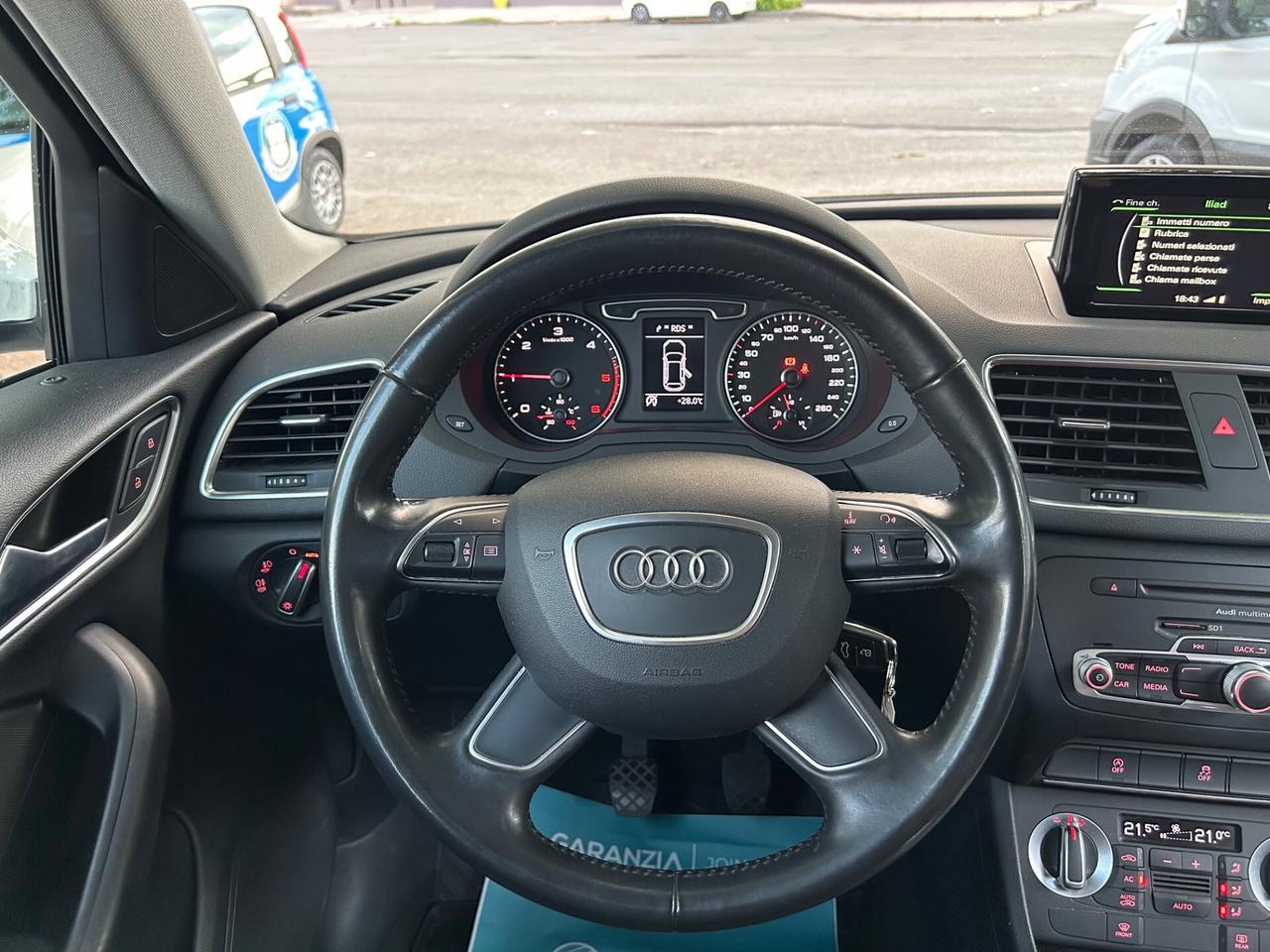 Audi Q3 TDI KM.80.000! Gancio traino