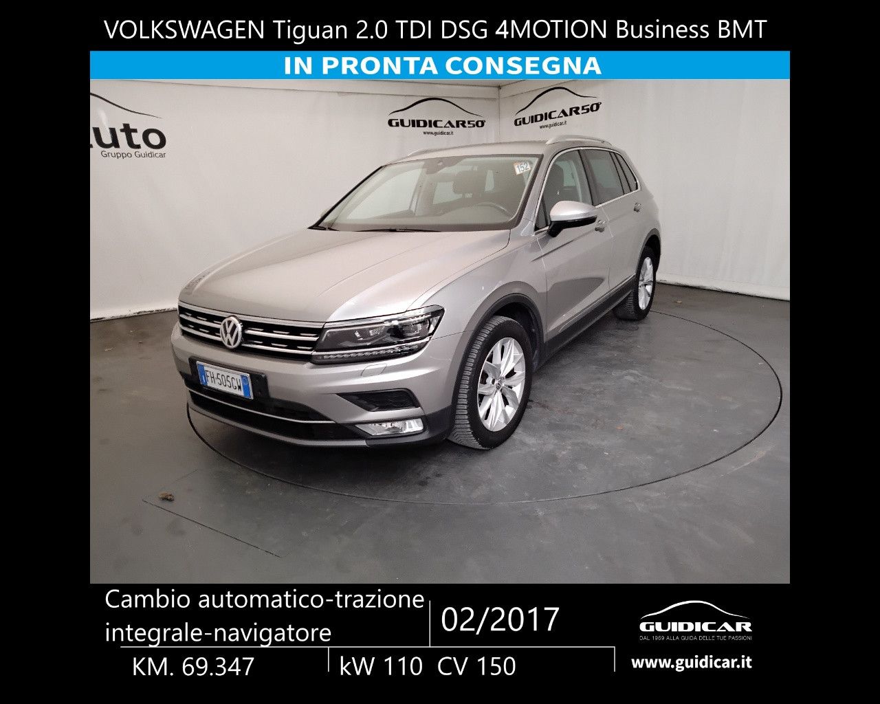 VOLKSWAGEN Tiguan 2�� serie Tiguan 2.0 TDI DSG 4MOTION Business BMT