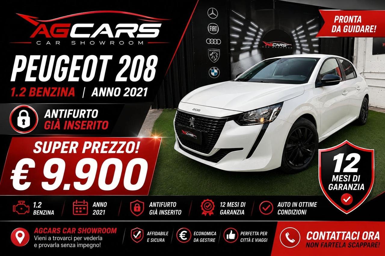 Peugeot 208 PureTech 75 Stop&Start 5 porte Active Pack