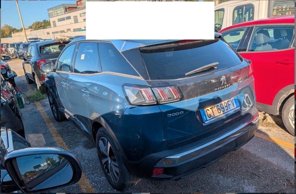PEUGEOT 3008 1.5 BLUEHDI 130CV EAT8 SeS ALLURE PACK ( FARI LED - I-COCKPIT - CRUISE - NAVI - MIRROR - PDC - TELECAMERA POST. - CERCHI 18 )