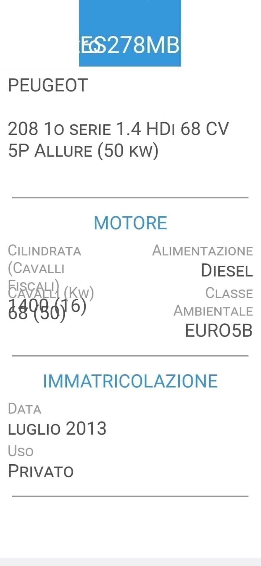 PEUGEOT 208 1,4 HDI-UNICA PROPRIETAR-4 REVISIONI