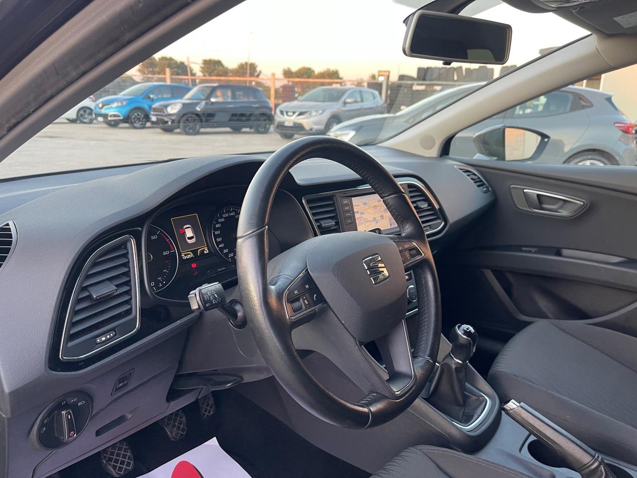 SEAT LEON 1.6 TDI 105CV BERLINA FULL NAVI MY15