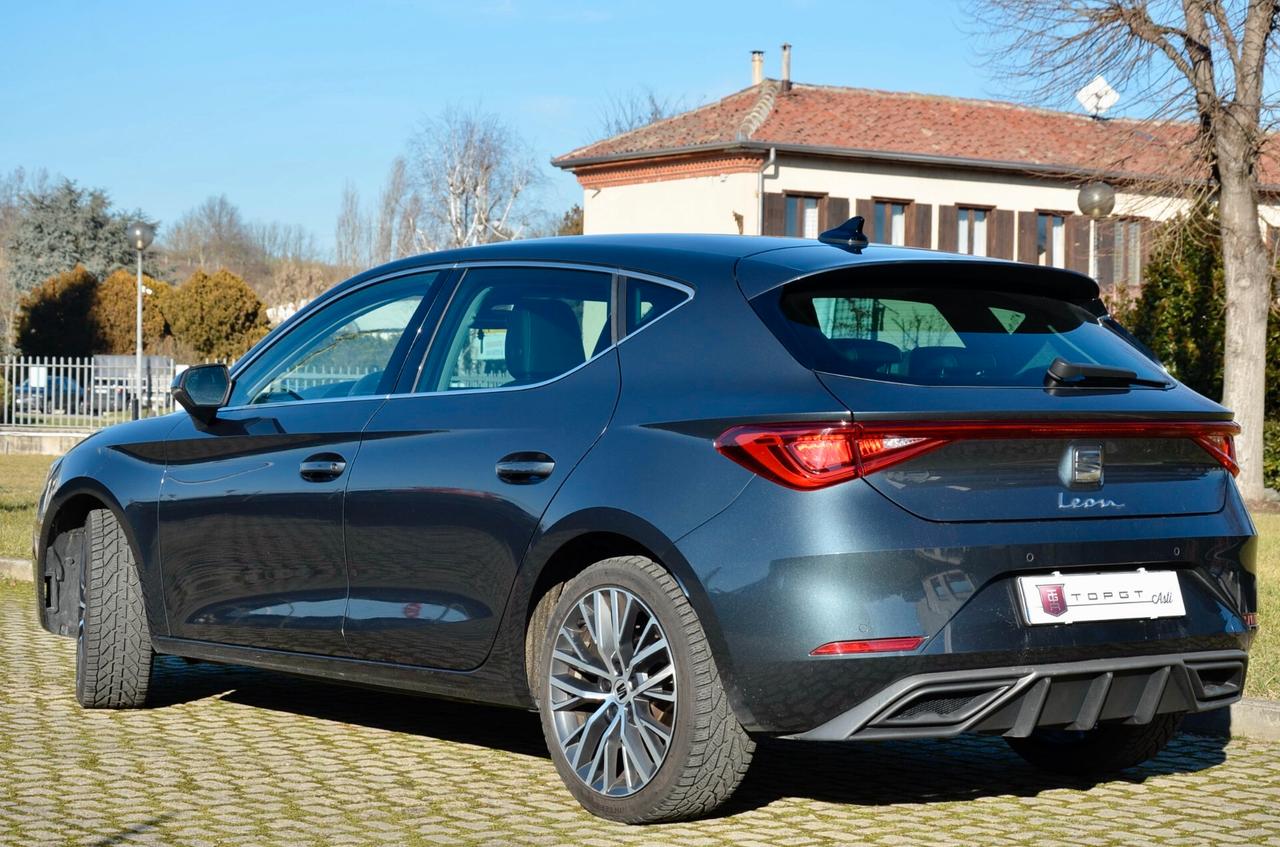 SEAT LEON 1.5 ETSI MHEV XCELLENCE 150cv DSG, TUTTI I SERVICE UFFICIALI SEAT, UFFICIALE ITALIANA, EURO 6D, NAVI, 18", PERMUTE